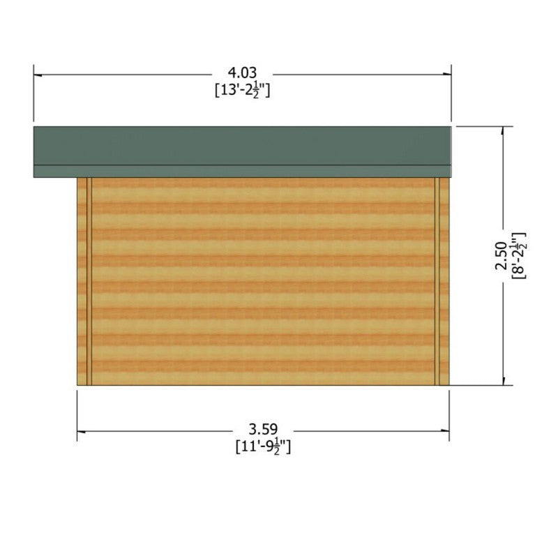 Shire Bucknells 12' x 12' Apex Log Cabin - Premium 28mm Cladding Tongue & Groove