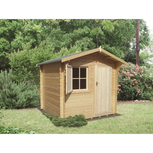 Shire Belham 7' 10" x 11' 9" Apex Log Cabin - Premium 70mm Cladding Tongue & Groove