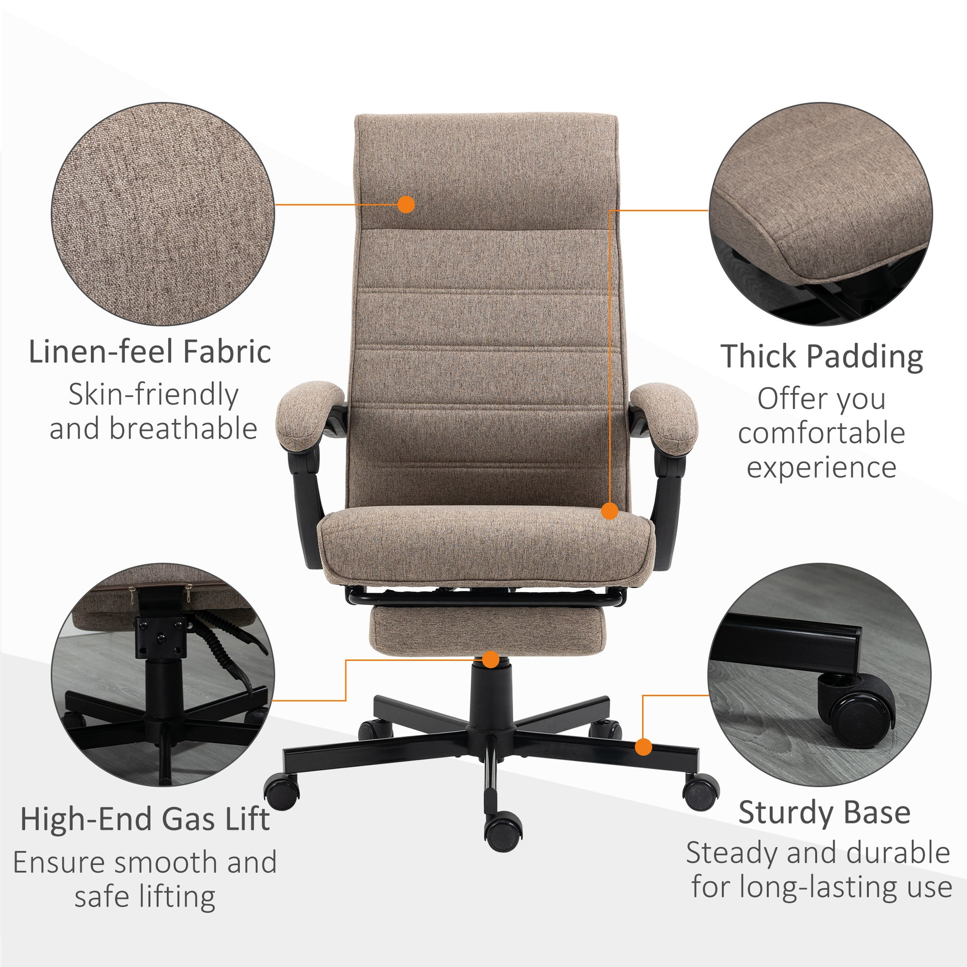 Vinsetto High-Back Home Office Chair