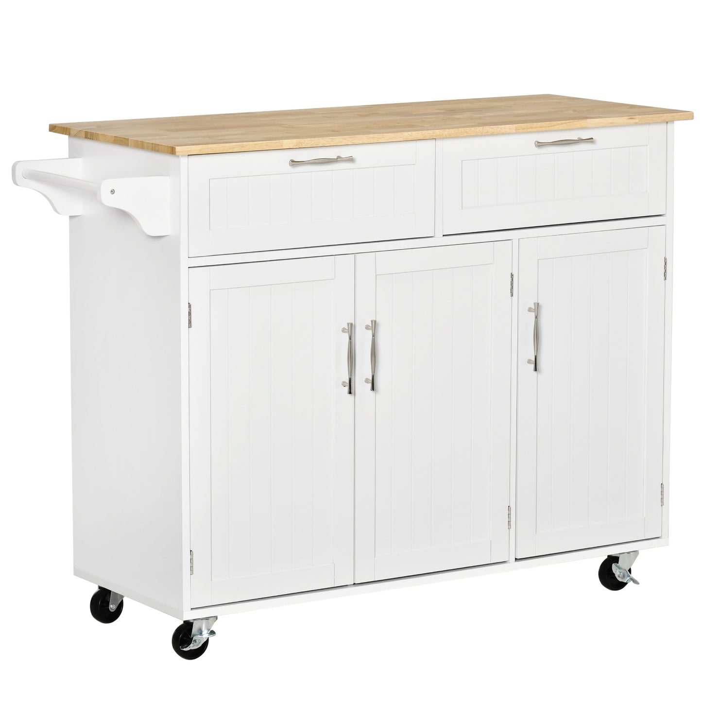 Homcom Kitchen Island Utility Cart