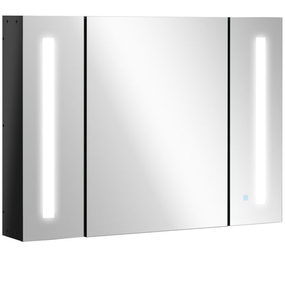 kleankin LED Bathroom Cabinet with Mirror