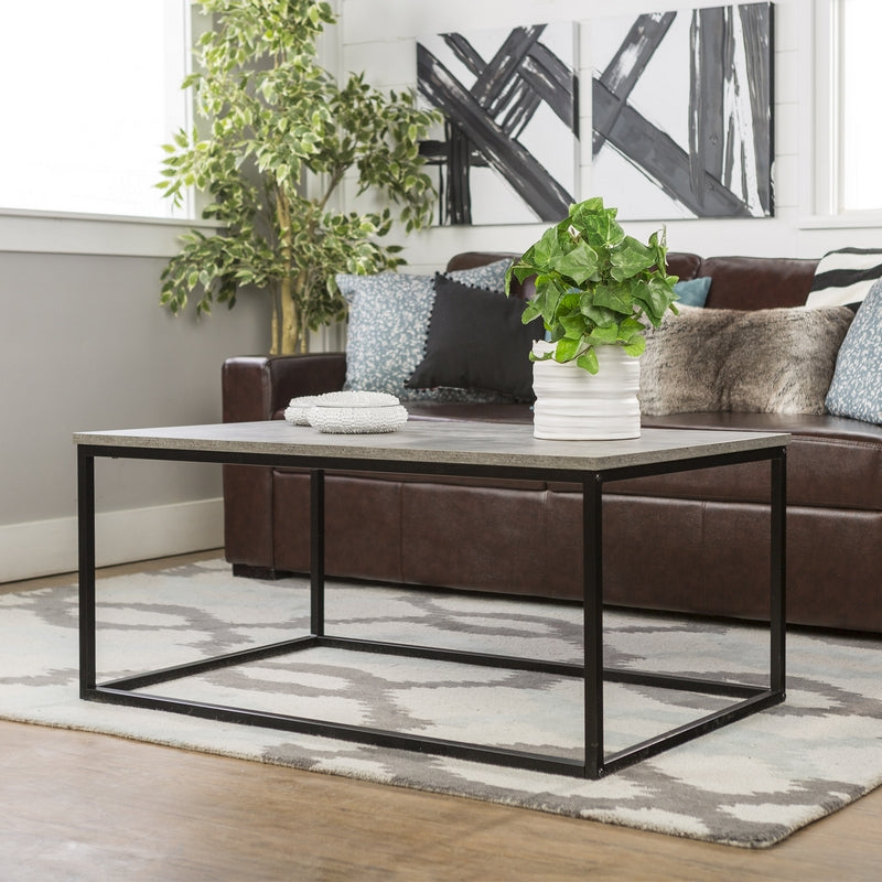 Industrial Coffee Table Black And Grey