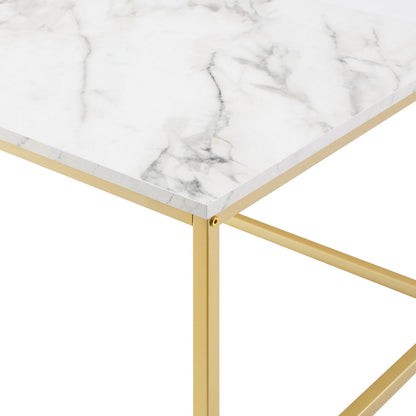 Deco Coffee Table Gold and White