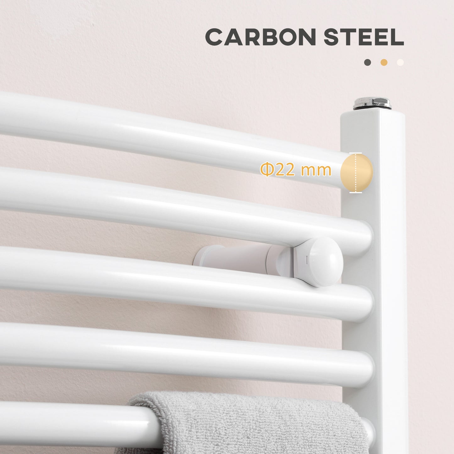 Homcom Curved Heated Towel Rail