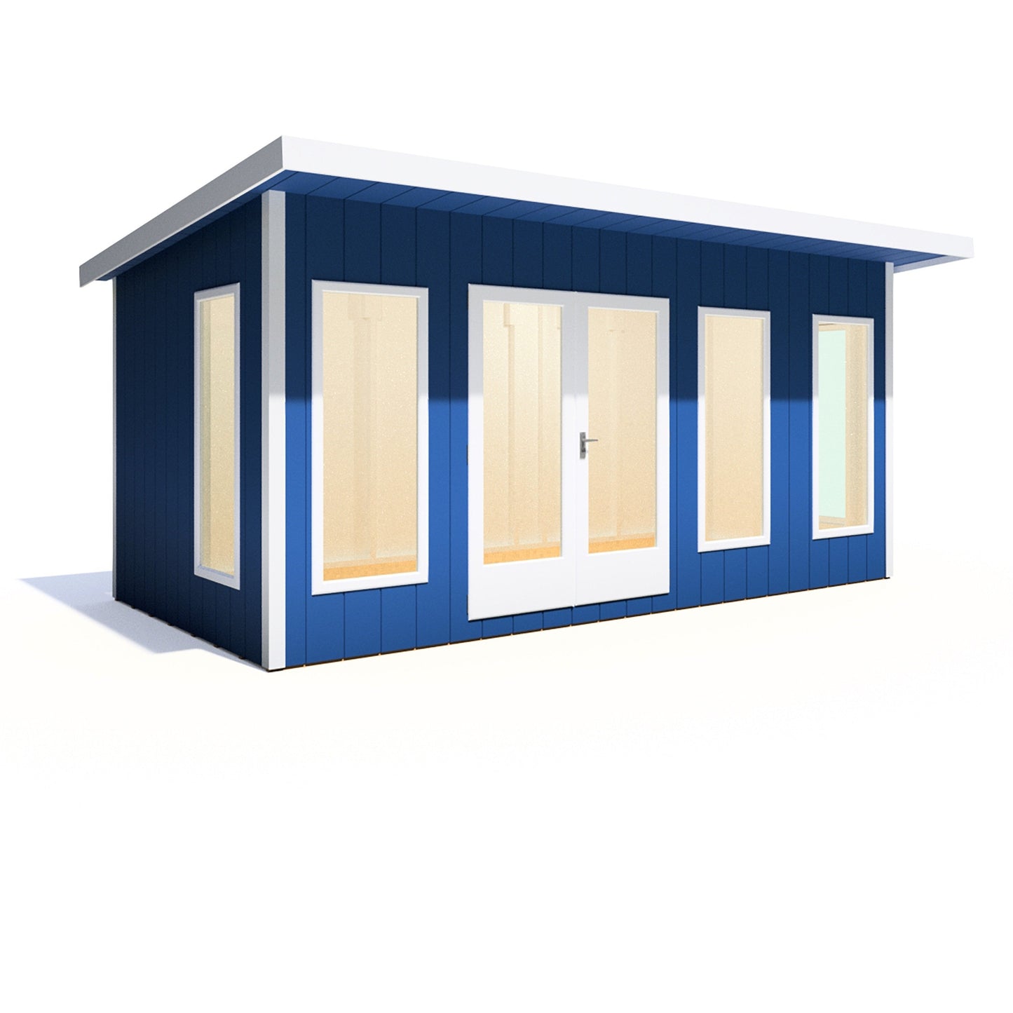 Shire Cali 8' 5" x 15' 6" Pent Garden Office - Premium Wax Board