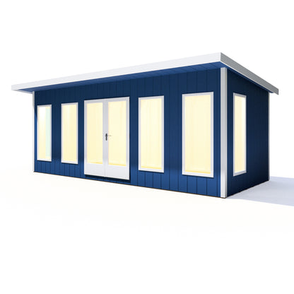 Shire Cali 8' 5" x 19' Pent Garden Office - Premium Wax Board