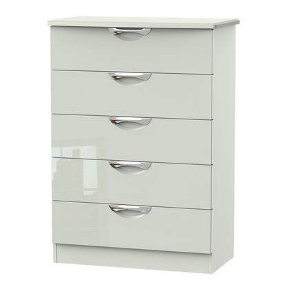 Weybourne Tall Chest of Drawers Off-white 5 Drawers