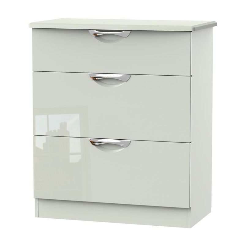 Weybourne Chest of Drawers Off-white 3 Drawers - 88.5cm