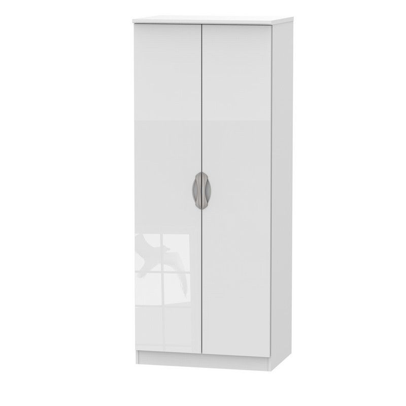 Weybourne Tall Wardrobe White 2 Doors