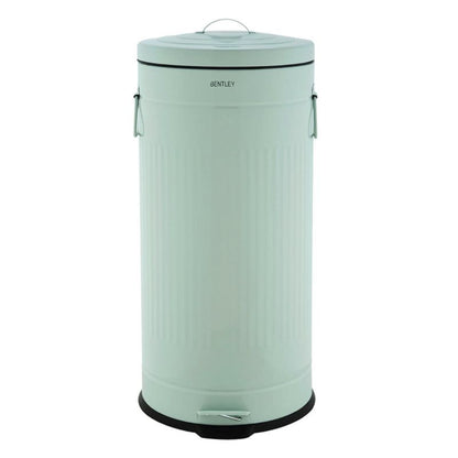 Wensum 30L Retro Steel Waste Rubbish Kitchen Pedal Bin - Green