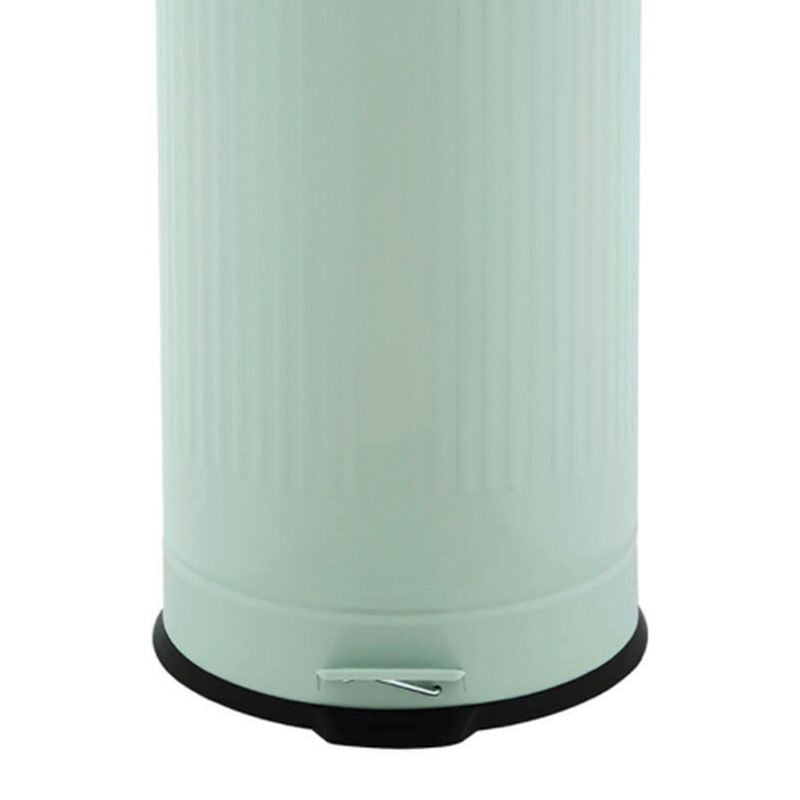 Wensum 30L Retro Steel Waste Rubbish Kitchen Pedal Bin - Green