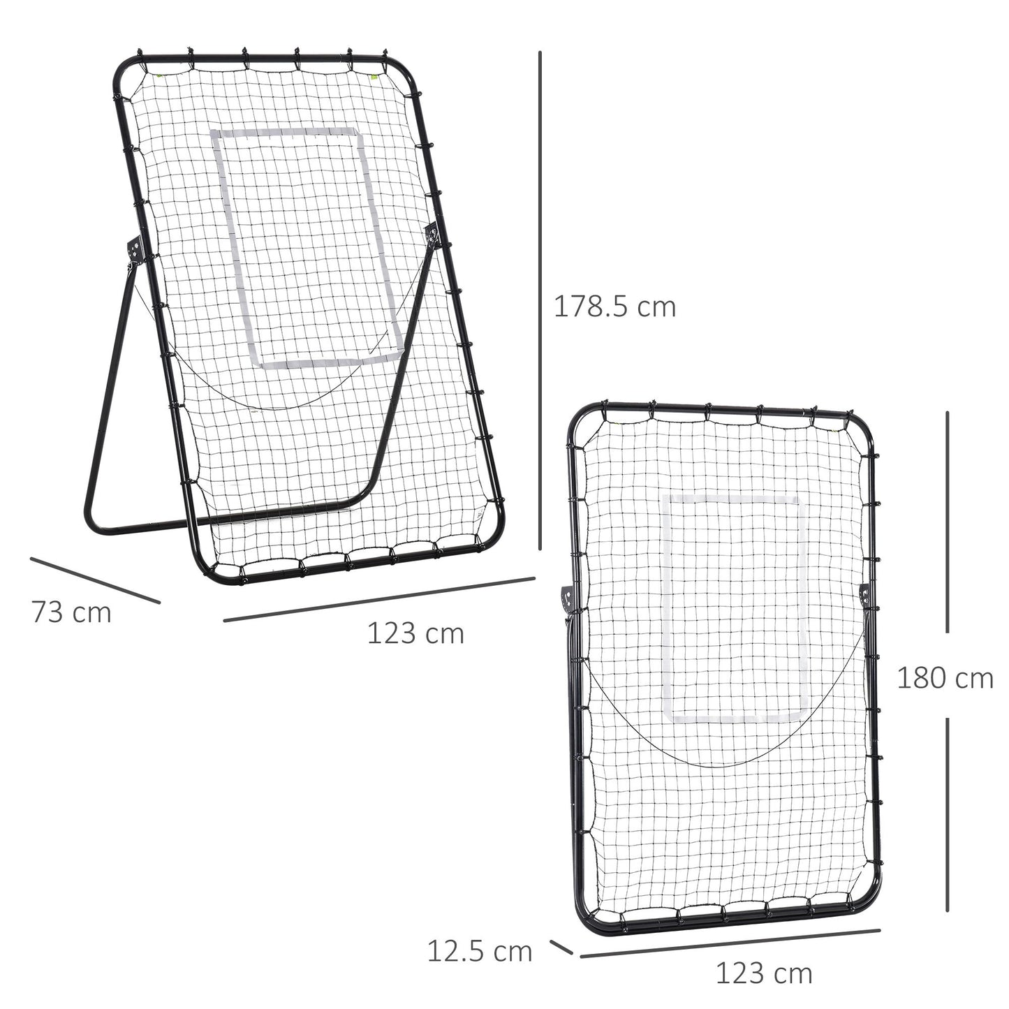 Homcom Foldable Football Rebounder Net