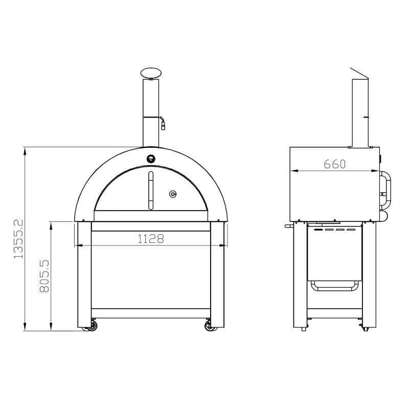 Luxury Garden Pizza Oven by Callow