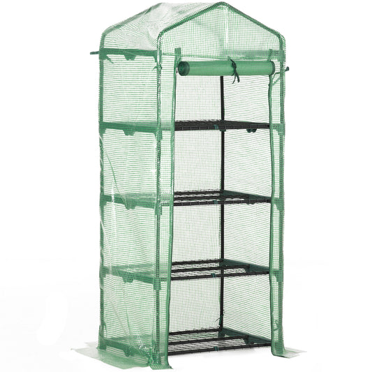 Outsunny 4 Tier Mini Greenhouse