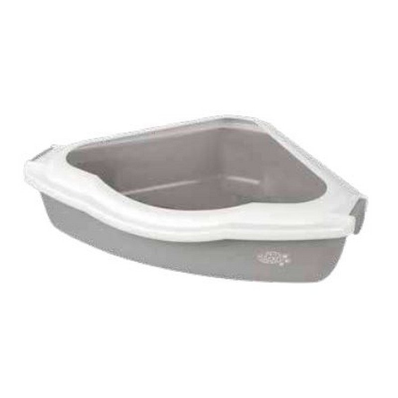 Cat Litter Tray Grey Plastic 56cm by Pet Brands