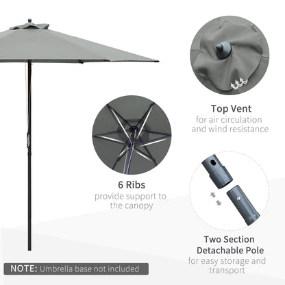 Outsunny 2.8m Garden Parasol Umbrella