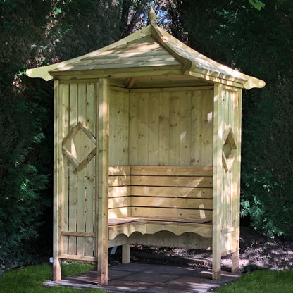 Shire Classic Corner Garden Arbour 4' x 4'