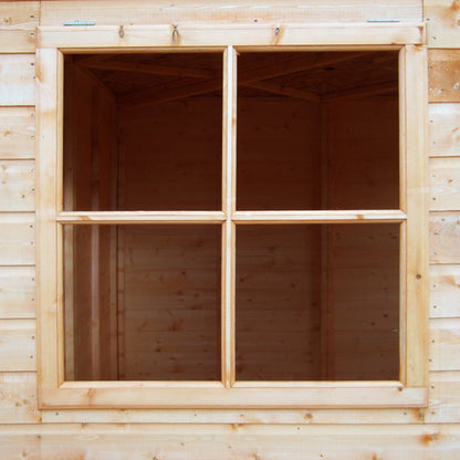 Shire Corner 6' 6" x 6' 6" Flat Shed - Premium Dip Treated Shiplap