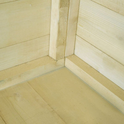 Shire Corner 7' 4" x 7' 4" Flat Shed - Premium Pressure Treated Shiplap