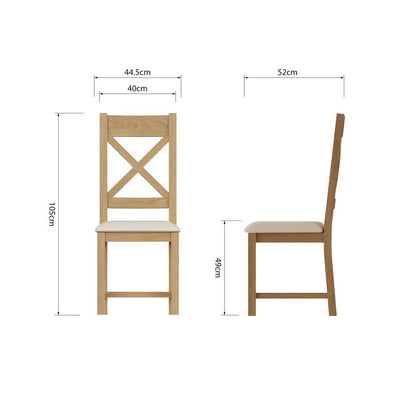 Cotswold Oak Dining Chair Natural