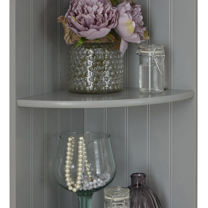 Colonial Shelving Unit Grey 2 Shelves