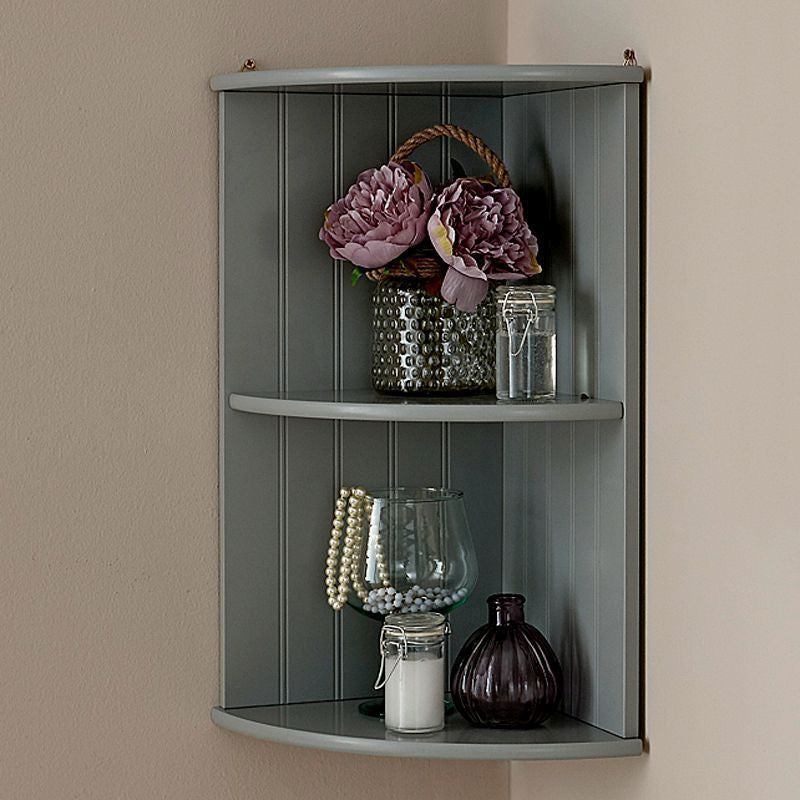 Colonial Shelving Unit Grey 2 Shelves