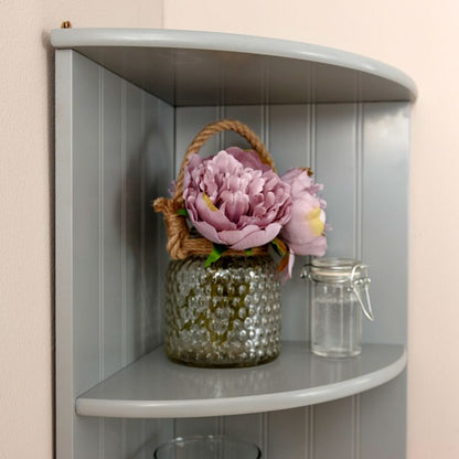 Colonial Shelving Unit Grey 2 Shelves