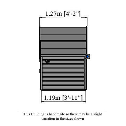 Shire Command Post 5' 10" x 3' 10" Pent Children's Playhouse - Premium Dip Treated Shiplap