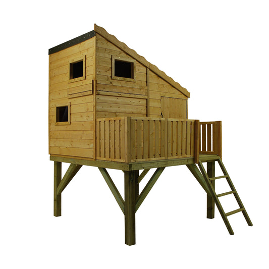 Shire Command Post 5' 10" x 7' 4" Pent Children's Playhouse - Premium Dip Treated Shiplap