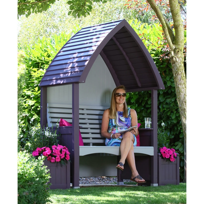 AFK Premium Cottage Arbour Lavender & Stone 2 Seat