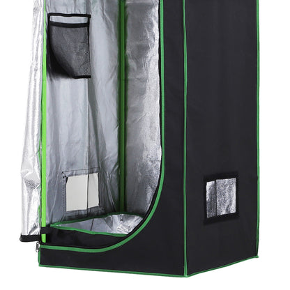 Outsunny Hydroponic Plant Grow Tent W/ Window Tool Bag