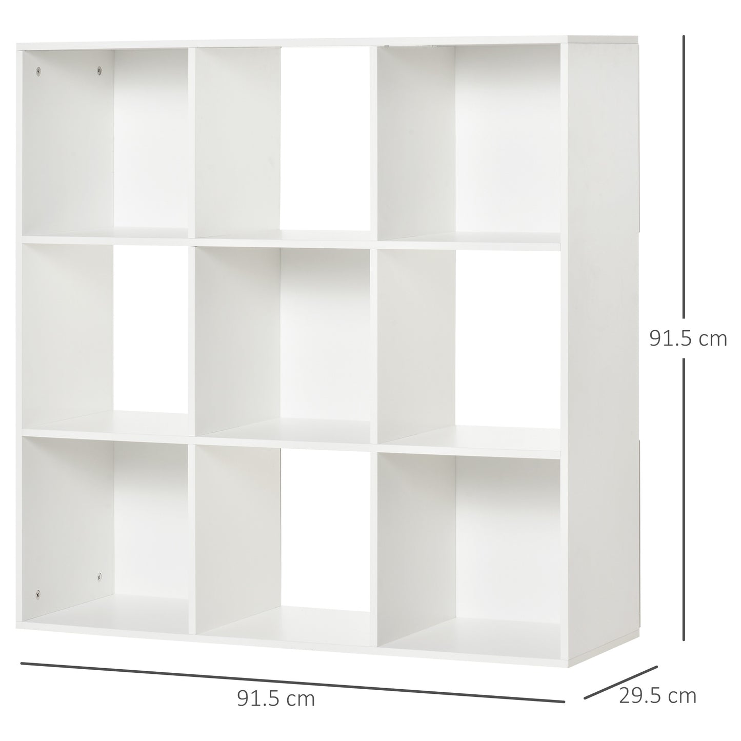 Homcom Nine-Cube Compact Shelving Unit - White