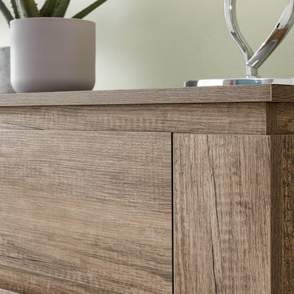 Canyon Tall Sideboard Natural 1 Door 2 Shelves 3 Drawers