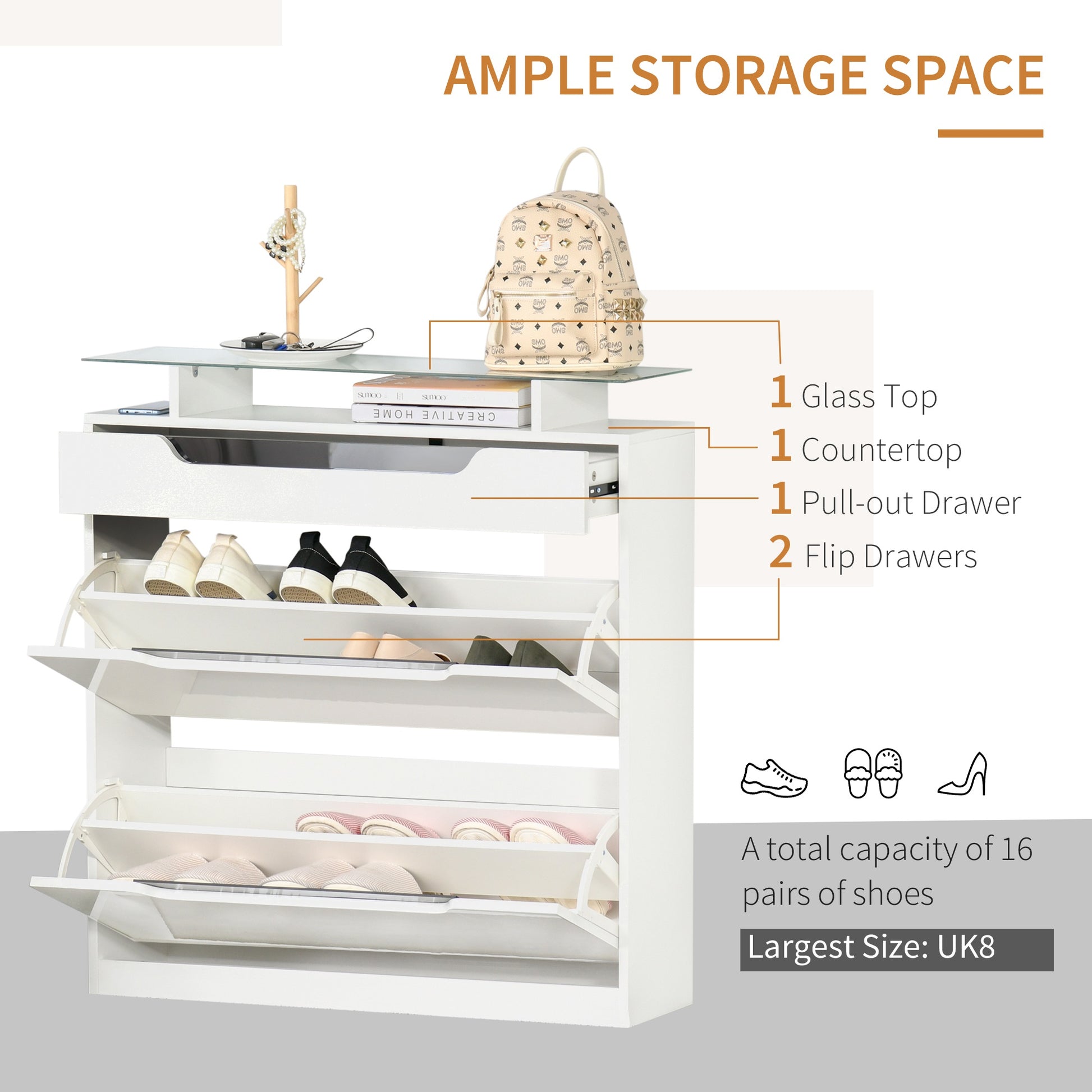 Homcom Shoe Storage Cabinet