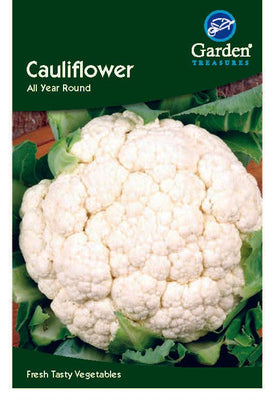 Garden Treasures 'Cauliflower' Brassica Oleacea var.botrytis - Approx 256 Vegetable Seeds