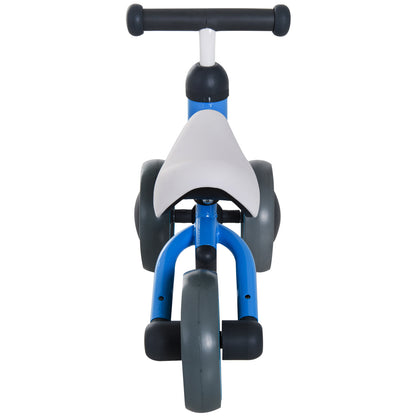 Homcom Kids Balance Bike Toddler Plastic No-Pedal Walking Blue