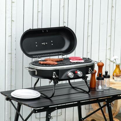 Outsunny Table Valise Pique-Nique Camping Barbecue Pliable