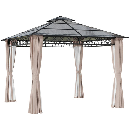 Outsunny 3 x 3 (m) Outdoor Polycarbonate Gazebo