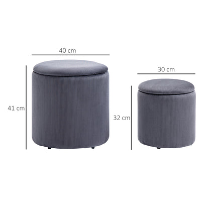 Homcom Modern Storage Ottoman with Removable Lid