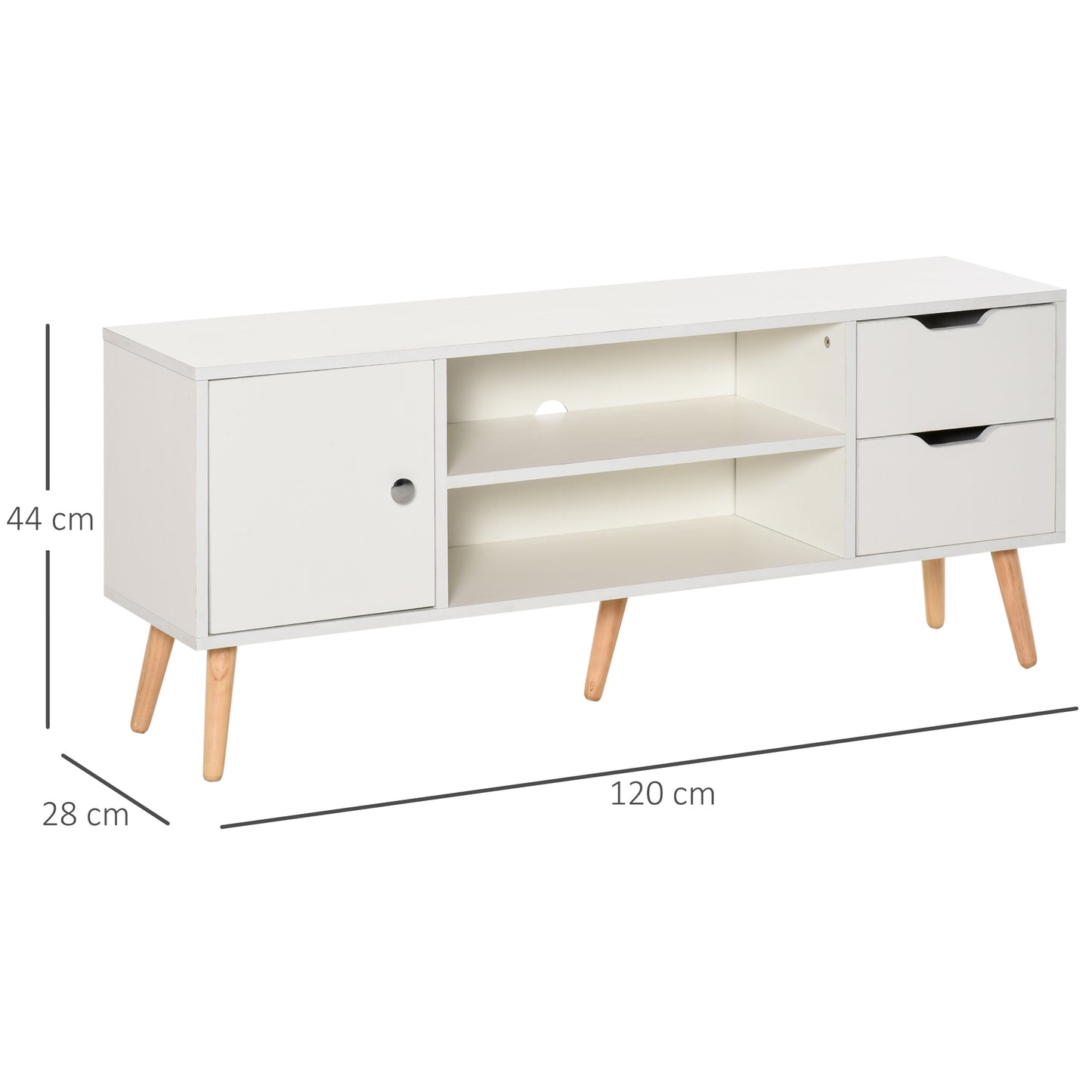 Homcom Scandinavian-Style TV Stand