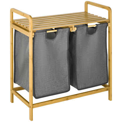 Homcom Bamboo Laundry Basket