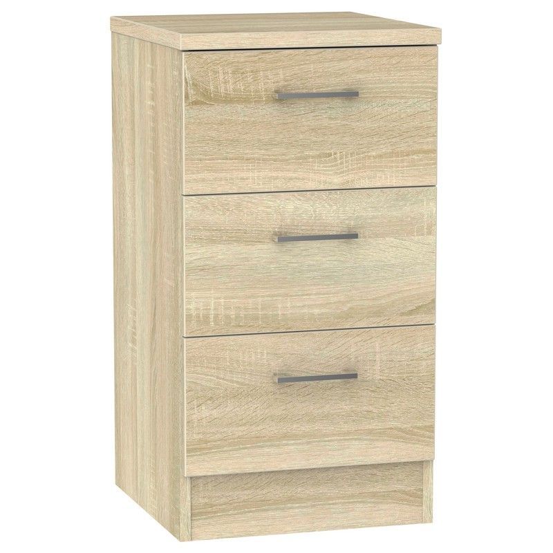 Elmsett Slim Chest of Drawers Natural 3 Drawers