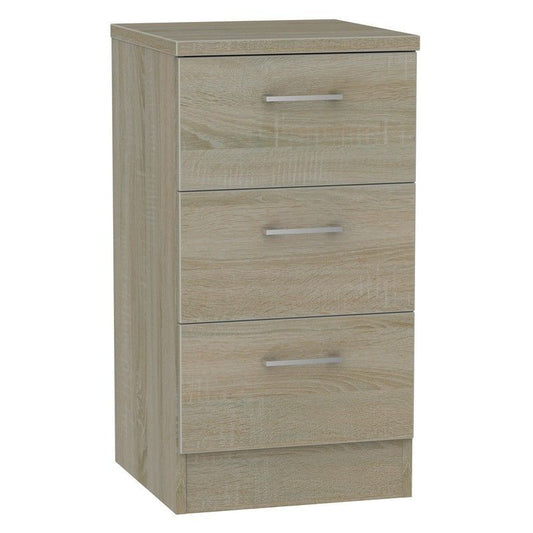 Elmsett Slim Chest of Drawers Brown 3 Drawers