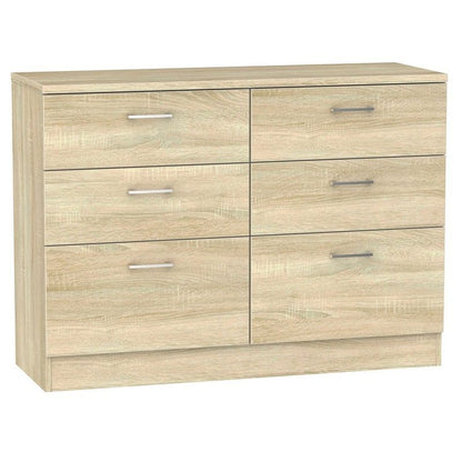 Elmsett Large Chest of Drawers Natural 6 Drawers