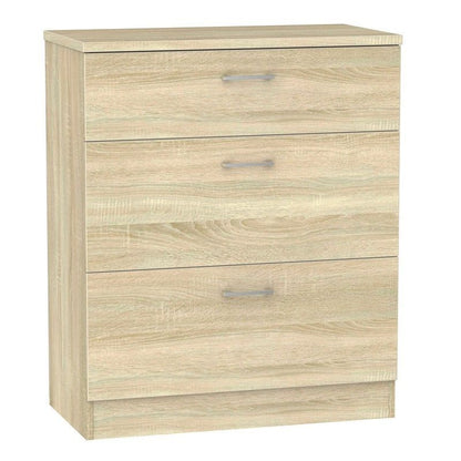 Elmsett Chest of Drawers Natural 3 Drawers