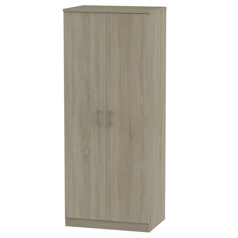 Elmsett Tall Wardrobe Brown 2 Doors