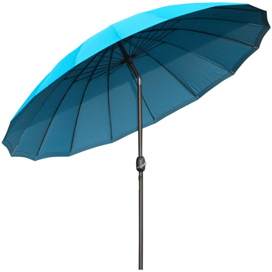 Outsunny 2.6m Shanghai Garden Parasol Umbrella with Crank & Tilt