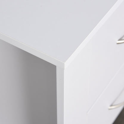 Homcom Bedside Table With 2 Drawers