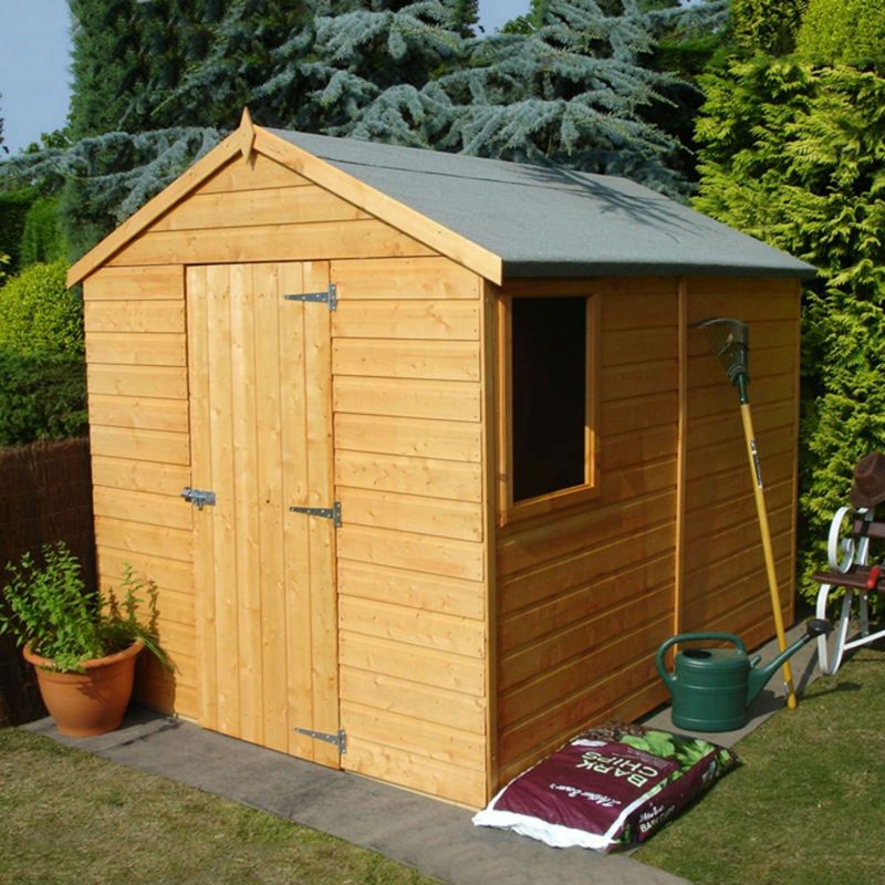 Shire Durham 6' x 8' 1" Apex Shed - Premium Dip Treated Shiplap