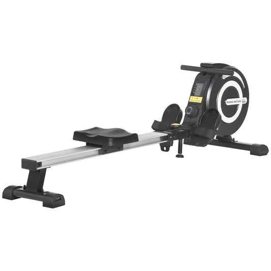 Homcom Fitness Adjustable Magnetic Rowing Machine Rower w/ LCD Digital Monitor